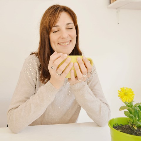 Agustina y su té